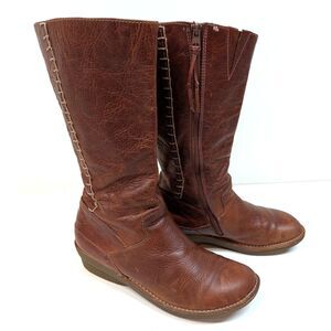 Dr Martens Mid-Calf Leather Athena Boots, women's 10.5